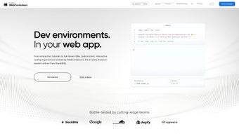 Image 0 for WebContainers