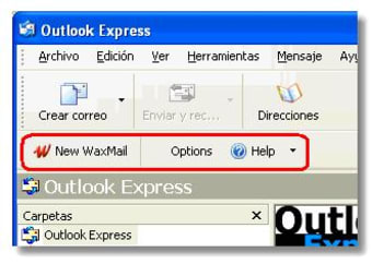 WaxMail for Outlook Expressas