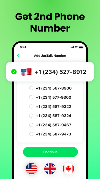 Second Phone Number - JusTalk