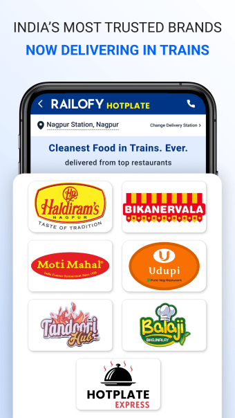 Railofy: Food in Train Ticket