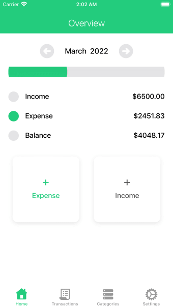 Expense  Income Tracker Daily