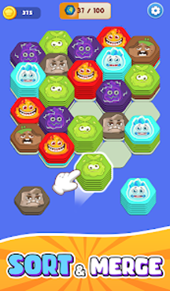 Hexa Puzzle Game: Earth Sort