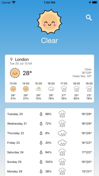 Cute Weather - Live Forecast