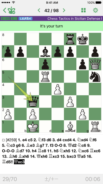 Chess Tactics. Sicilian Def. 1