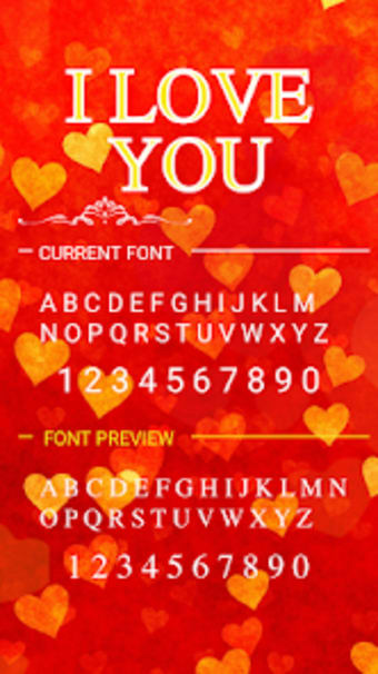Iloveyou Font for FlipFont