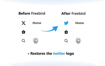 change Twitter icon back to bird