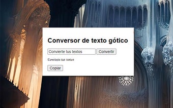 Conversor de texto gótico