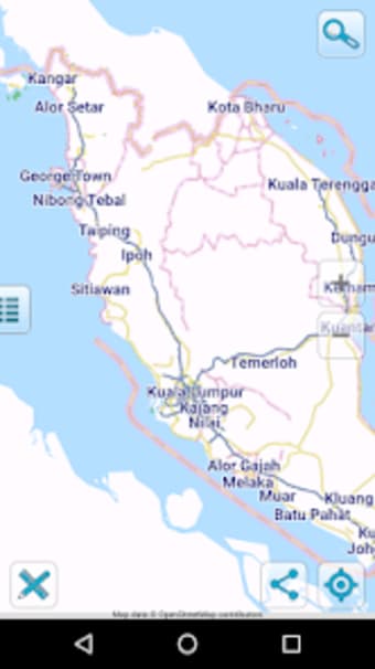 Map of Malaysia offline