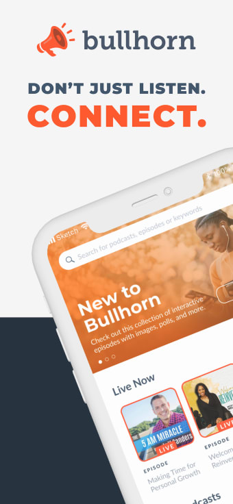 Bullhorn.fm Podcast Player App