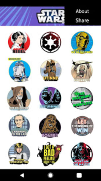 Star Wars Stickers: 40th Anniversary