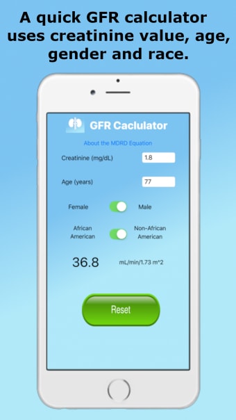 GFR CrCl Calculator