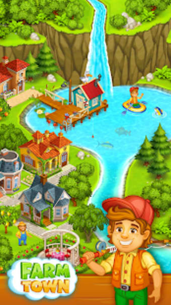 Farm Town: Happy village near small city and town
