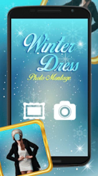 Winter Dress Photo Montage