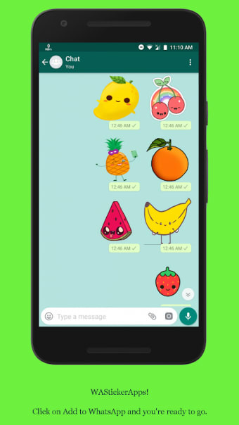 Fruit Sticker App for WhatsApp