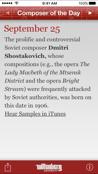 Composer of the Day