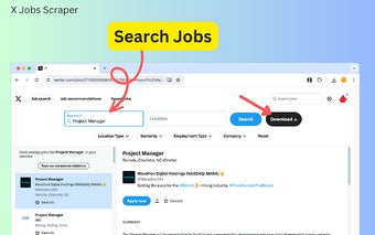 X Jobs Scraper