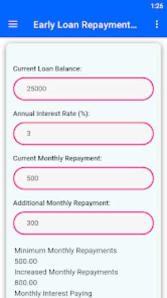 Early Repayment Calculator
