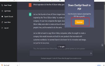 ChatPDF - ChatGPT to PDF