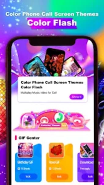 Color Phone Call Screen Themes