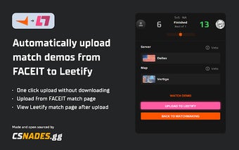 FACEIT to Leetify Demo Uploader by CSNADES.gg