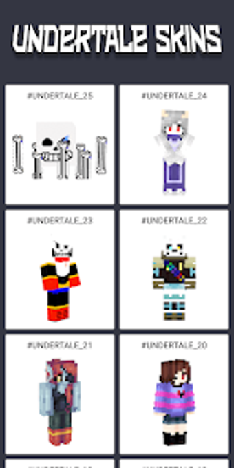 Skins Undertale for Minecraft