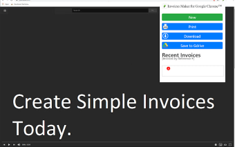 Invoices Maker for Google Chrome™