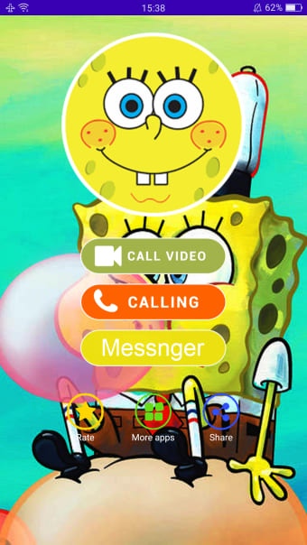 Call from Bob sponge Video prank simulator