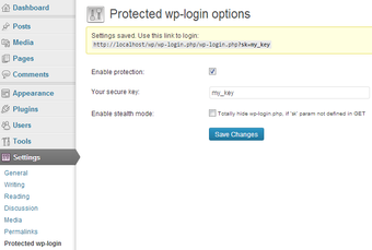 Protected wp-login