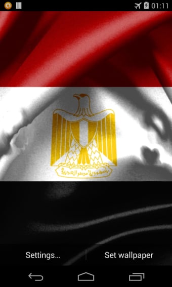 Flag of Egypt. Live Wallpaper
