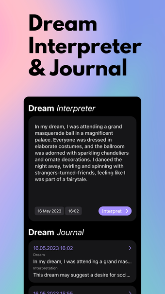 Dream Dictionary  Journal