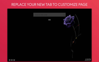 Black Flower Wallpaper HD Custom New Tab