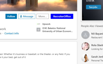 Linkedin Recruiter Office Extension