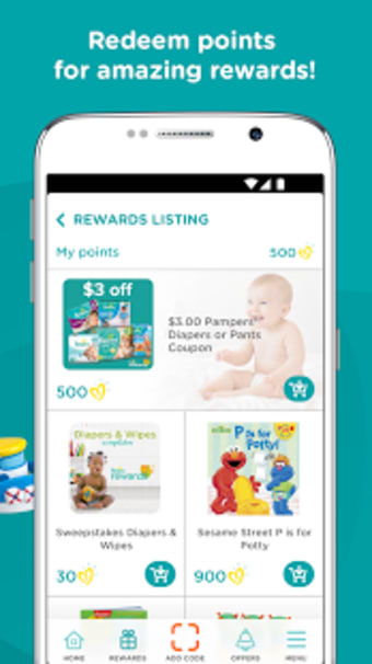 Pampers Rewards for Parents and Babies