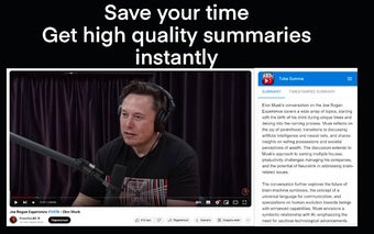 TubeSumma - YouTube video summary with ChatGPT