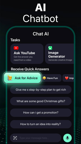 Chatly - AI Chatbot  Keyboard