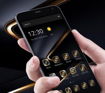 Golden Black Theme for Huawei P10