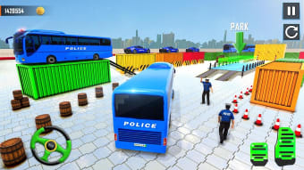 Police Bus Parking Game 3D