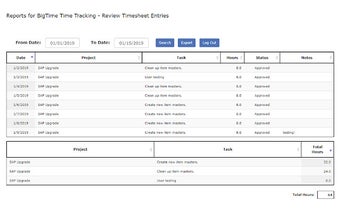 Reports for BigTime Time Tracking