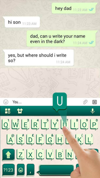 SMS Message Keyboard Theme