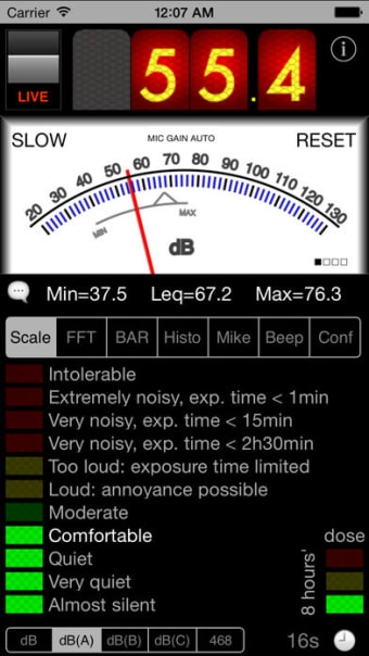 SPLnFFT Noise Meter
