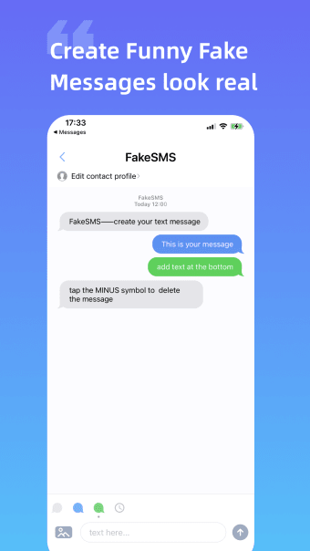 FakeChat - Prank SMS Creator