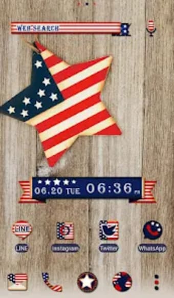 U.S.A. Flag Star Theme