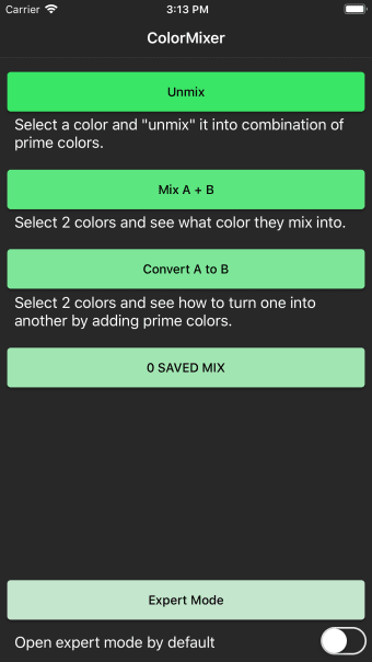 ColorMixer Mix Unmix  Convert
