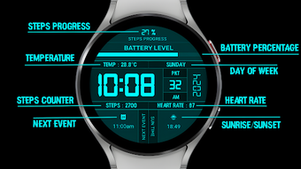 Sci-Fi Digital Watch Face