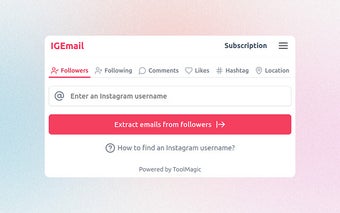 IGEmail - IG Email Extractor