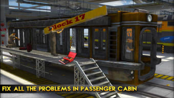 Real Train Mechanic Simulator: 3D Work-shop Garage