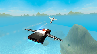 Flying Police Car Driving Sim