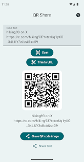 QR Share - Share as QR Code