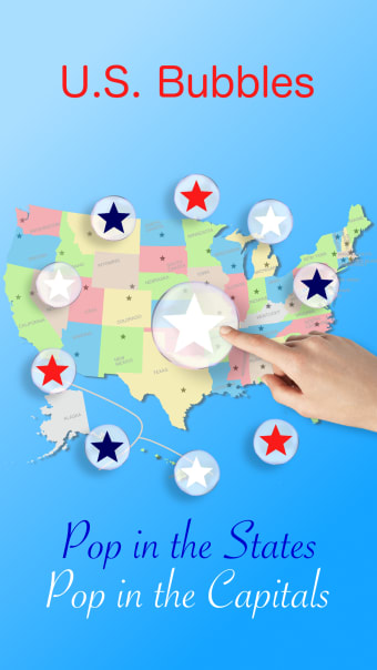 U.S. bubbles lite: US map quiz