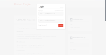 Ciusan Register Login